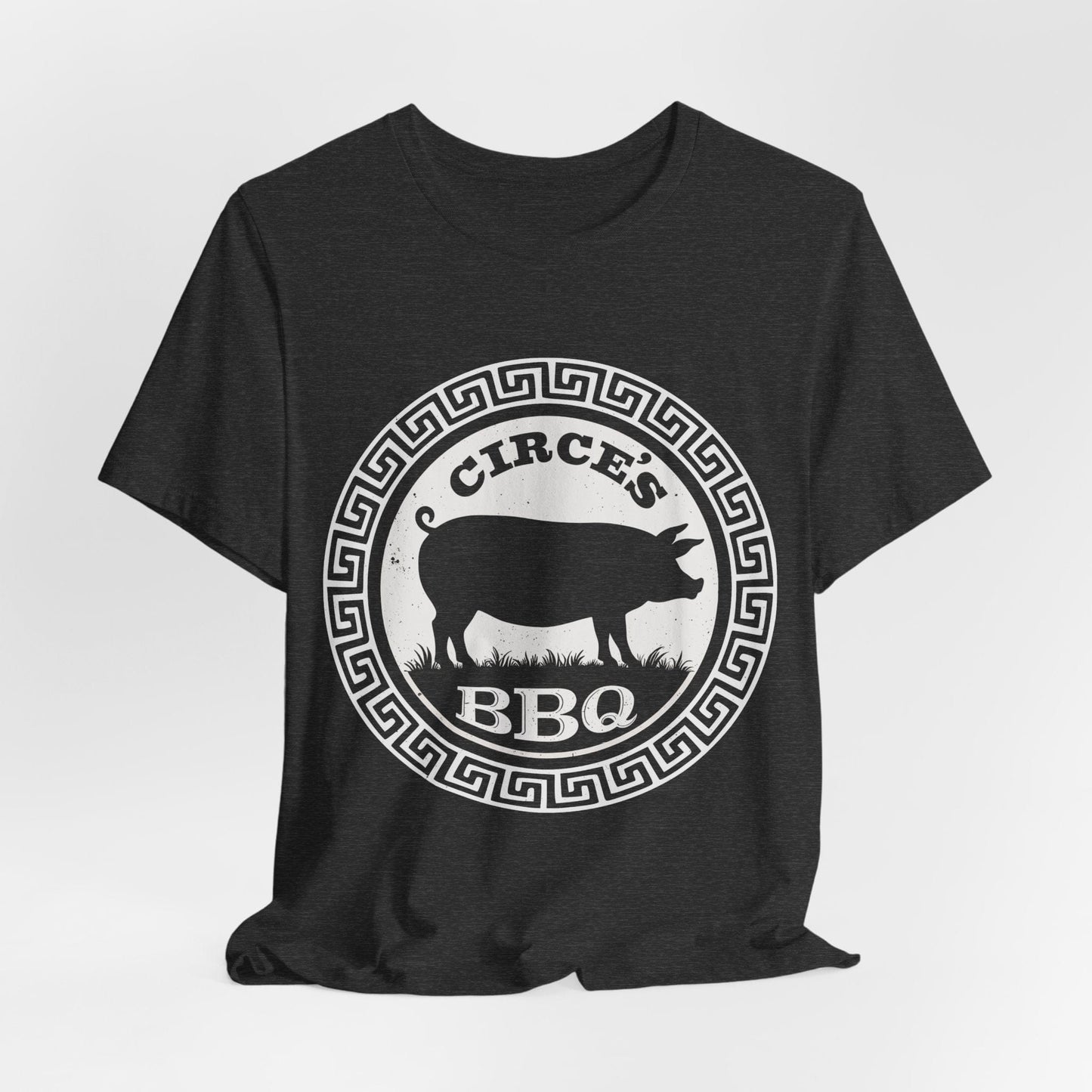 Dark Grey Heather / S Circe's BBQ - Funny Odyssey T-Shirt