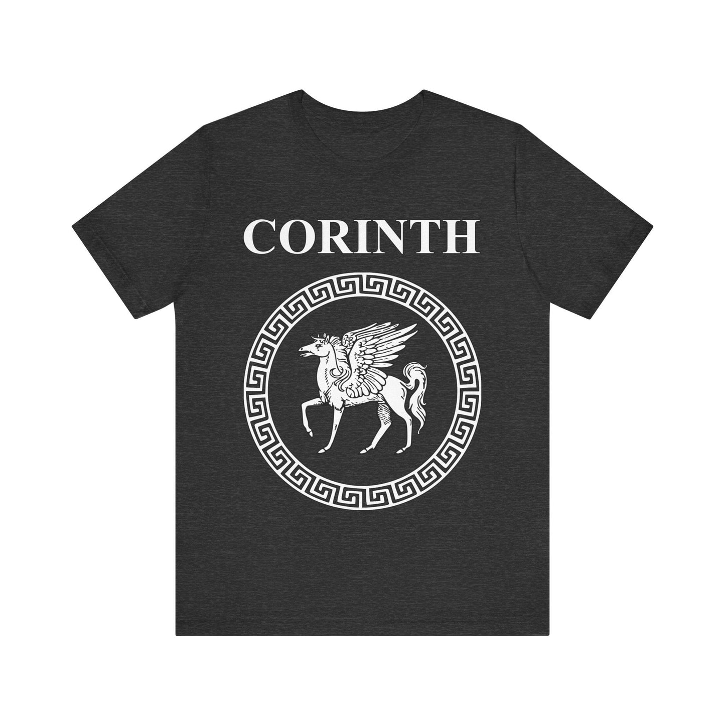 Dark Grey Heather / S Corinth Ancient Greek City-State T-Shirt