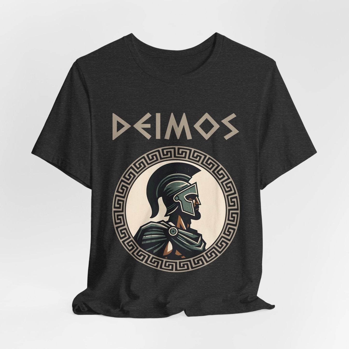 Dark Grey Heather / S Deimos Greek God T-Shirt