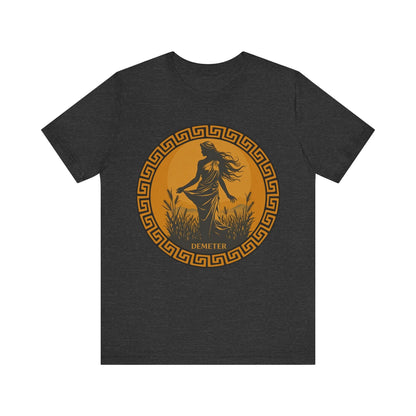 Dark Grey Heather / S Demeter Ancient Greek Goddess T-shirt