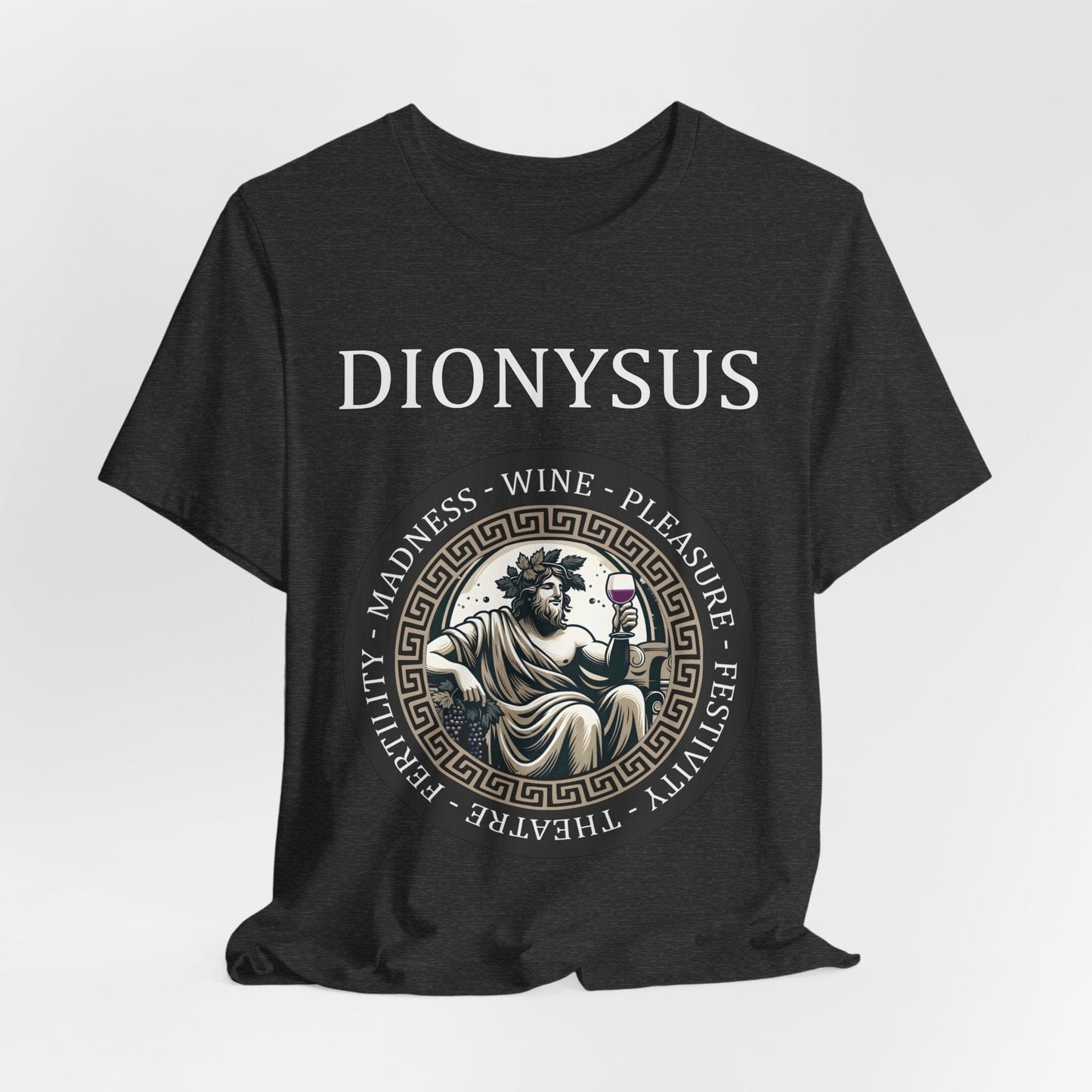 Dark Grey Heather / S Dionysus Greek God T-Shirt