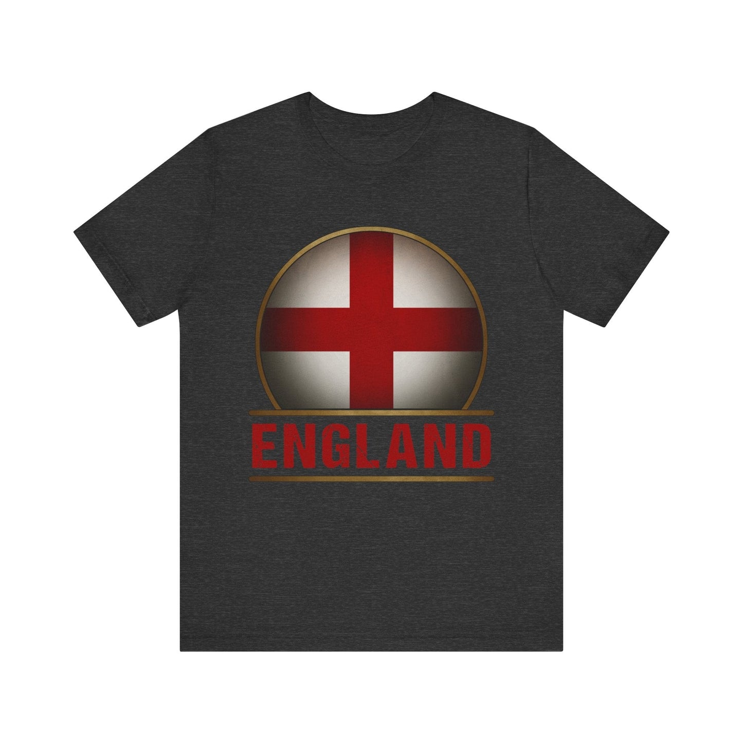 Dark Grey Heather / S England Heraldry - Cross of Saint George T-Shirt