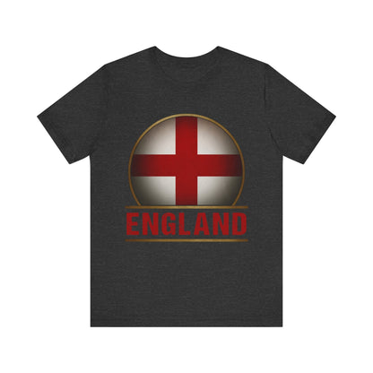 Dark Grey Heather / S England Heraldry - Cross of Saint George T-Shirt