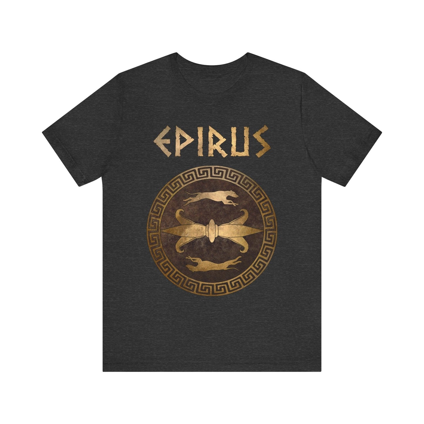 Dark Grey Heather / S Epirus Ancient Greece Pyrrhus of Epirus Symbol T-Shirt
