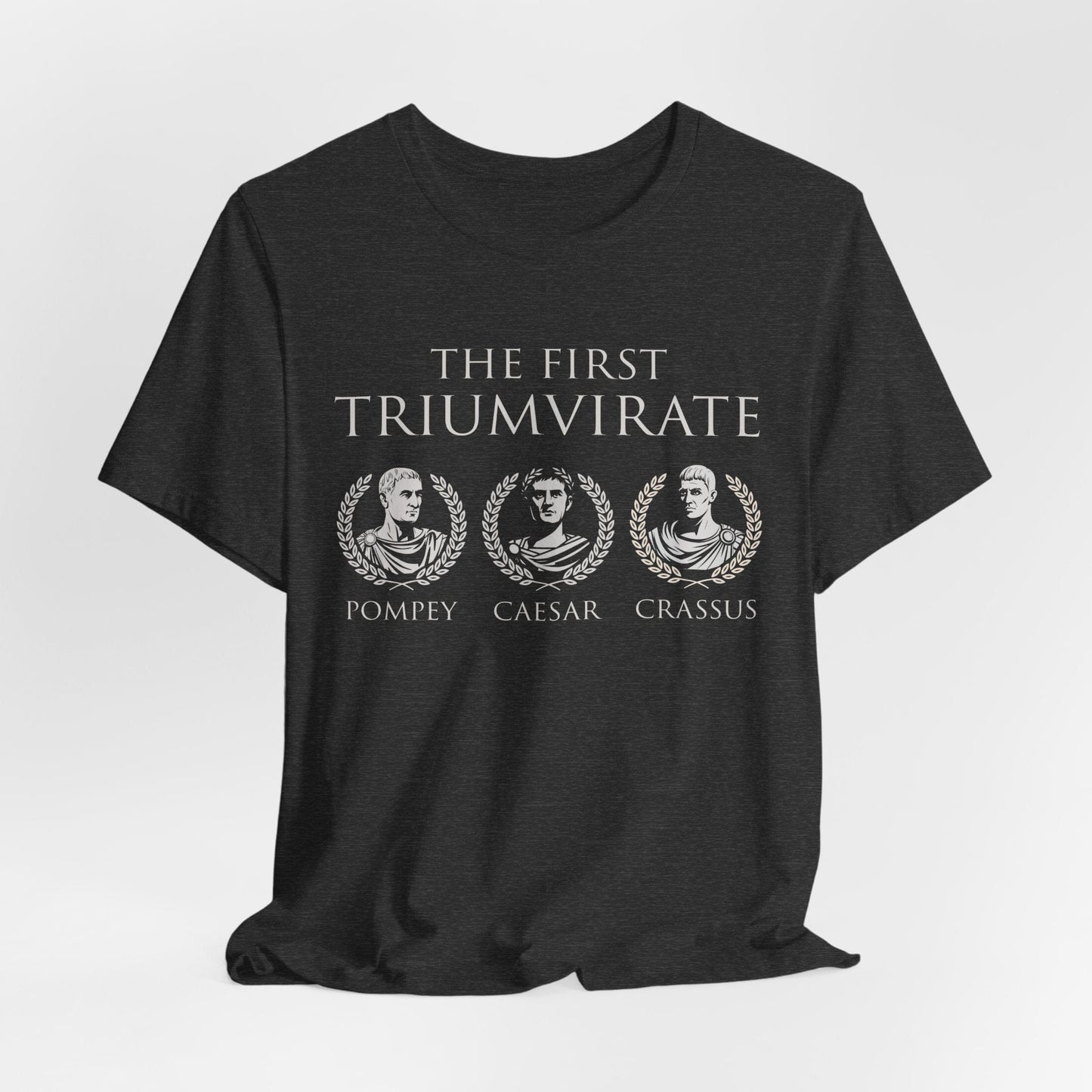 Dark Grey Heather / S First Triumvirate of Rome T-Shirt