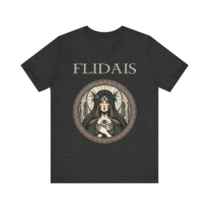 Dark Grey Heather / S Flidais Celtic Goddess T-Shirt