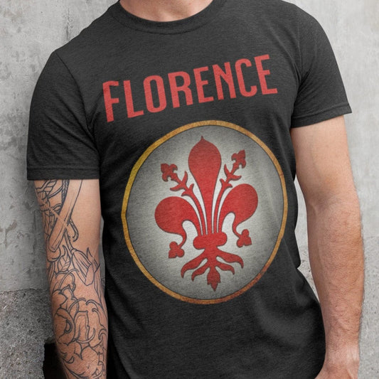 Dark Grey Heather / S Florence Heraldry T-Shirt
