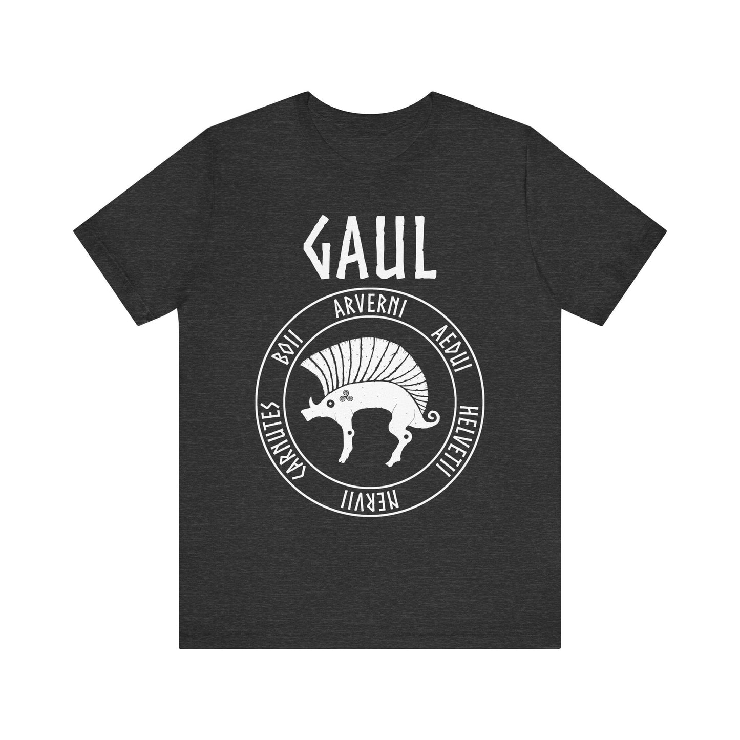 Dark Grey Heather / S Gaul Ancient Tribes of Gaul Boar T-shirt