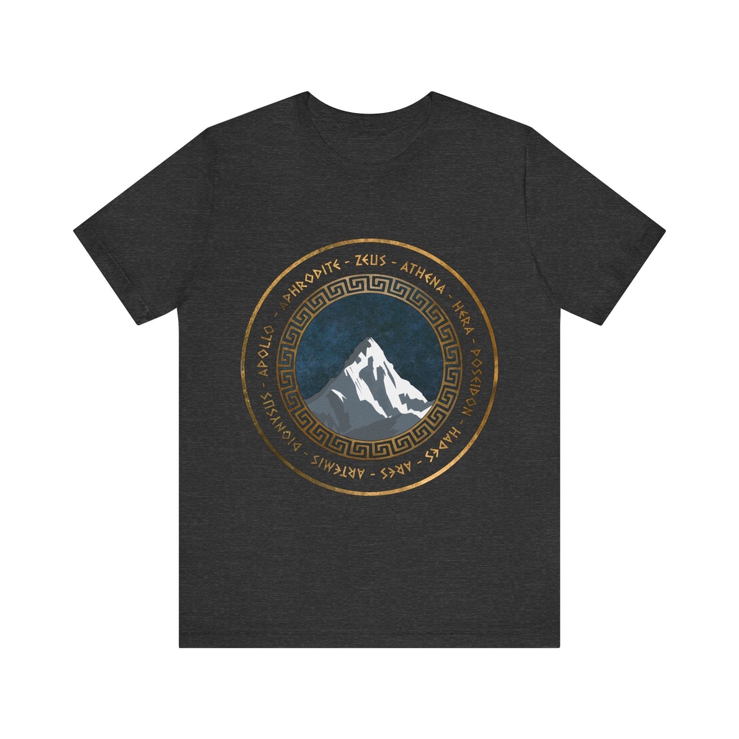 Dark Grey Heather / S Greek Gods Olympus T-Shirt