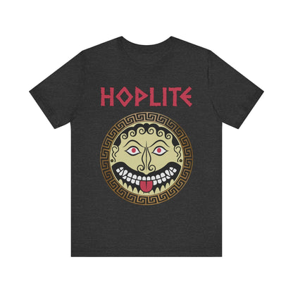 Dark Grey Heather / S Greek Hoplite Gorgon Shield T-Shirt