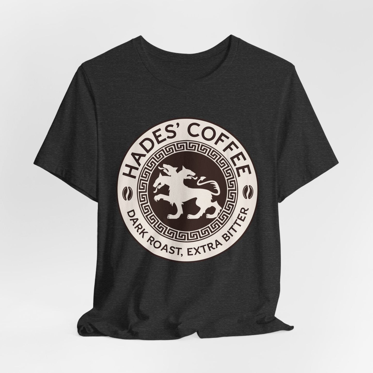 Dark Grey Heather / S Hades Coffee - Cerberus Logo T-Shirt