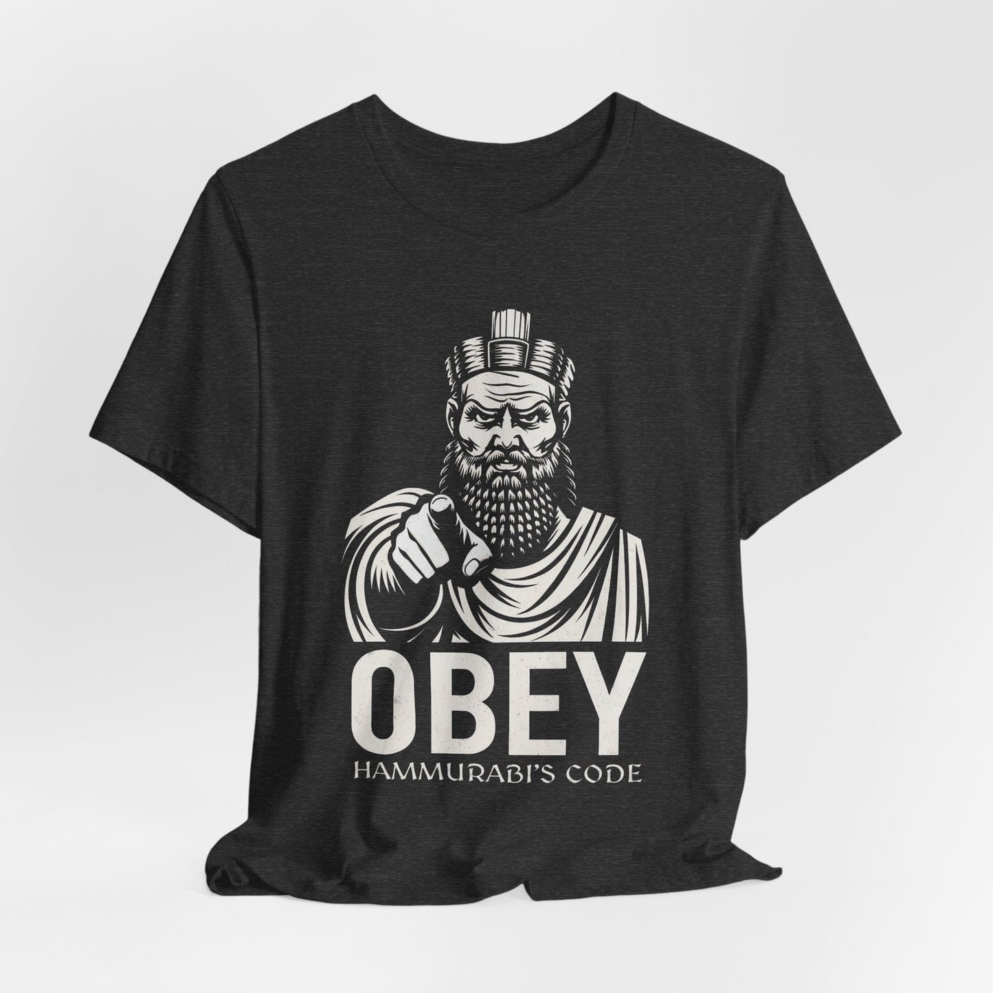 Dark Grey Heather / S Hammurabi's Code OBEY T-Shirt