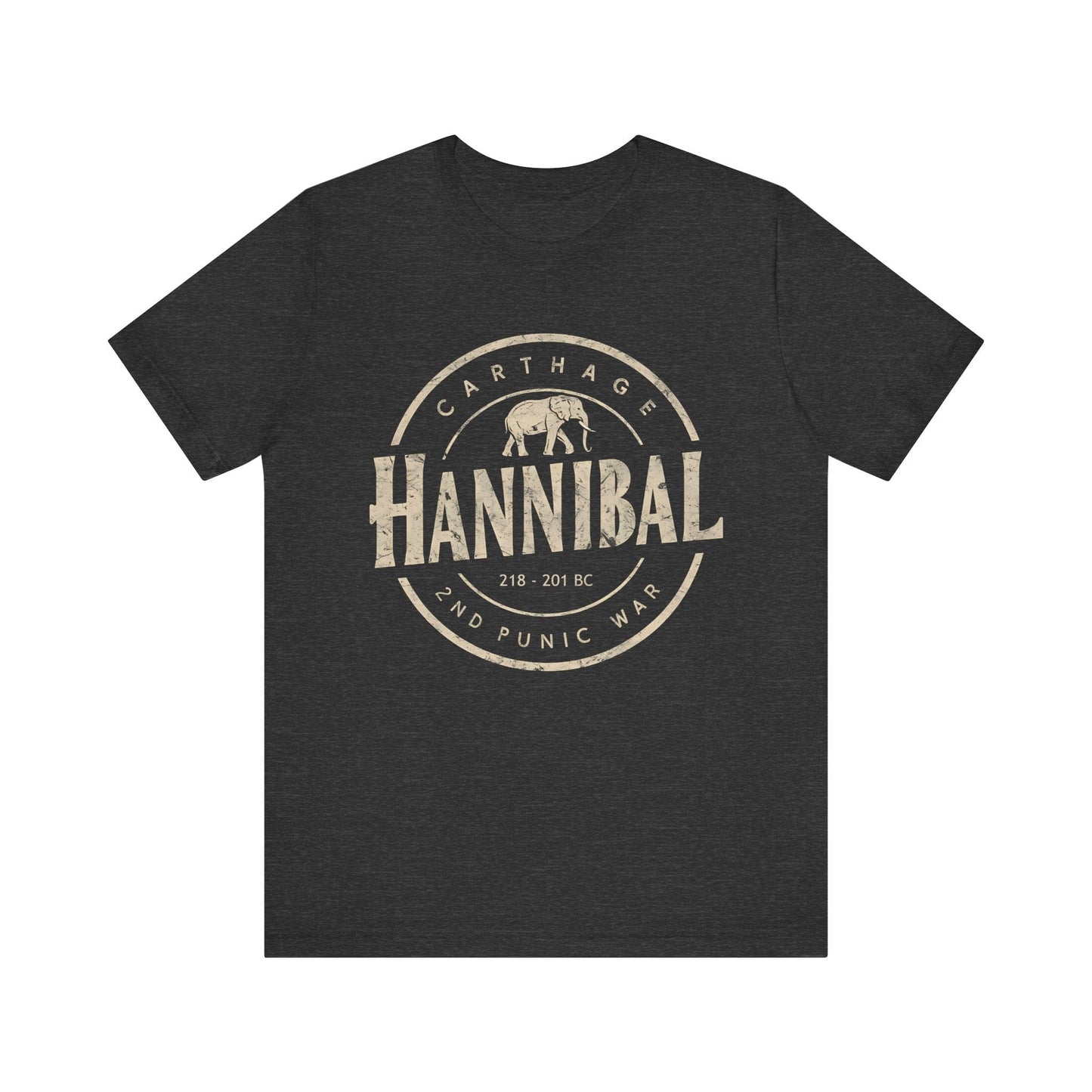 Dark Grey Heather / S Hannibal Barca - Ancient Carthage - 2nd Punic War T-Shirt