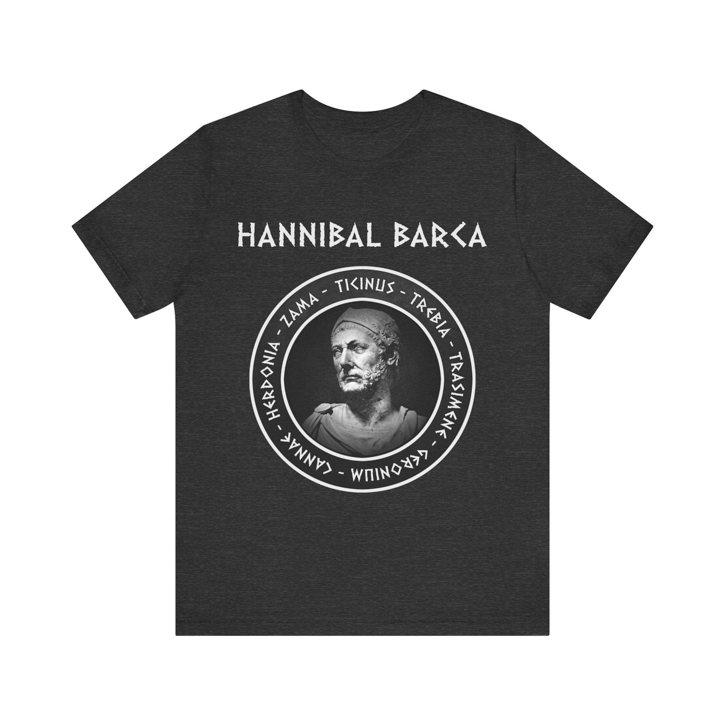Dark Grey Heather / S Hannibal Barca - Battles of the 2nd Punic War T-Shirt
