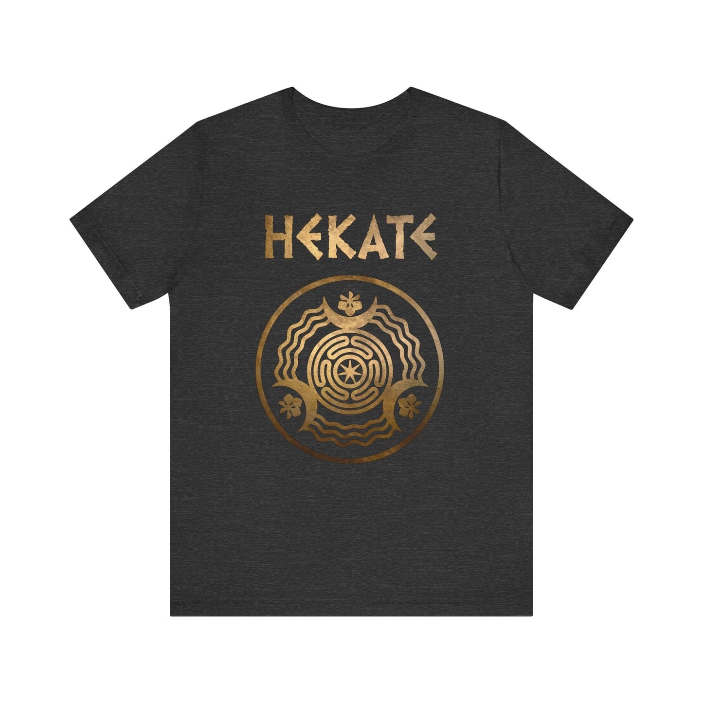 Dark Grey Heather / S Hekate Greek Goddess of Witchcraft and Magic T-shirt
