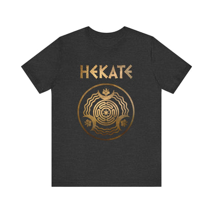 Dark Grey Heather / S Hekate Greek Goddess of Witchcraft and Magic T-shirt