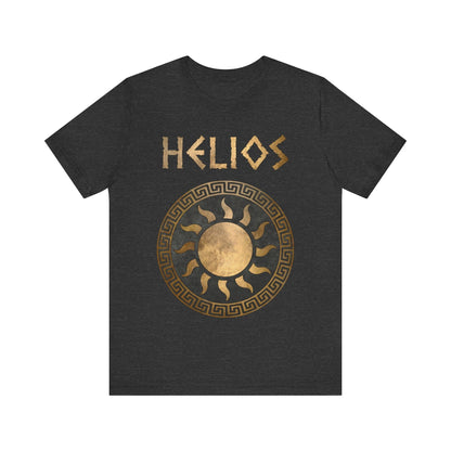Dark Grey Heather / S Helios Greek God of the Sun Symbol T-Shirt