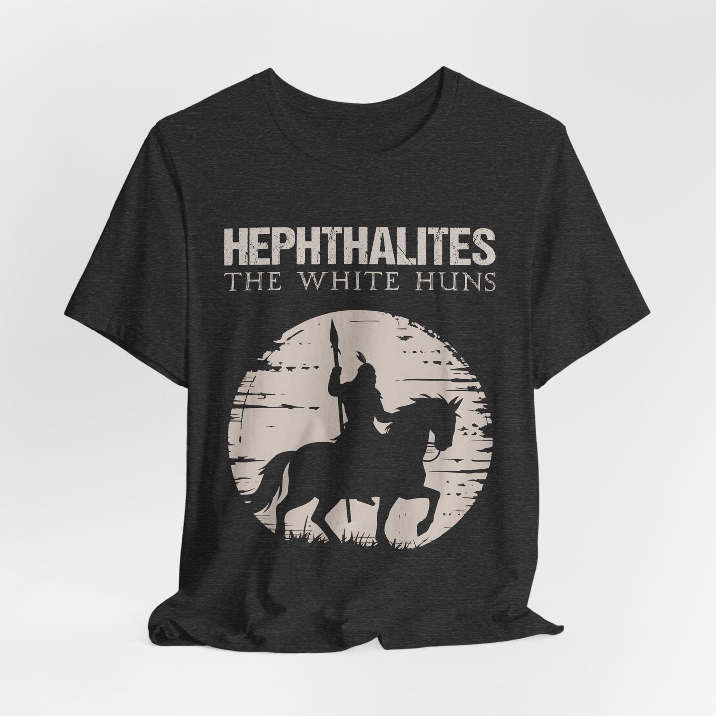 Dark Grey Heather / S Hephthalites - The White Huns T-Shirt