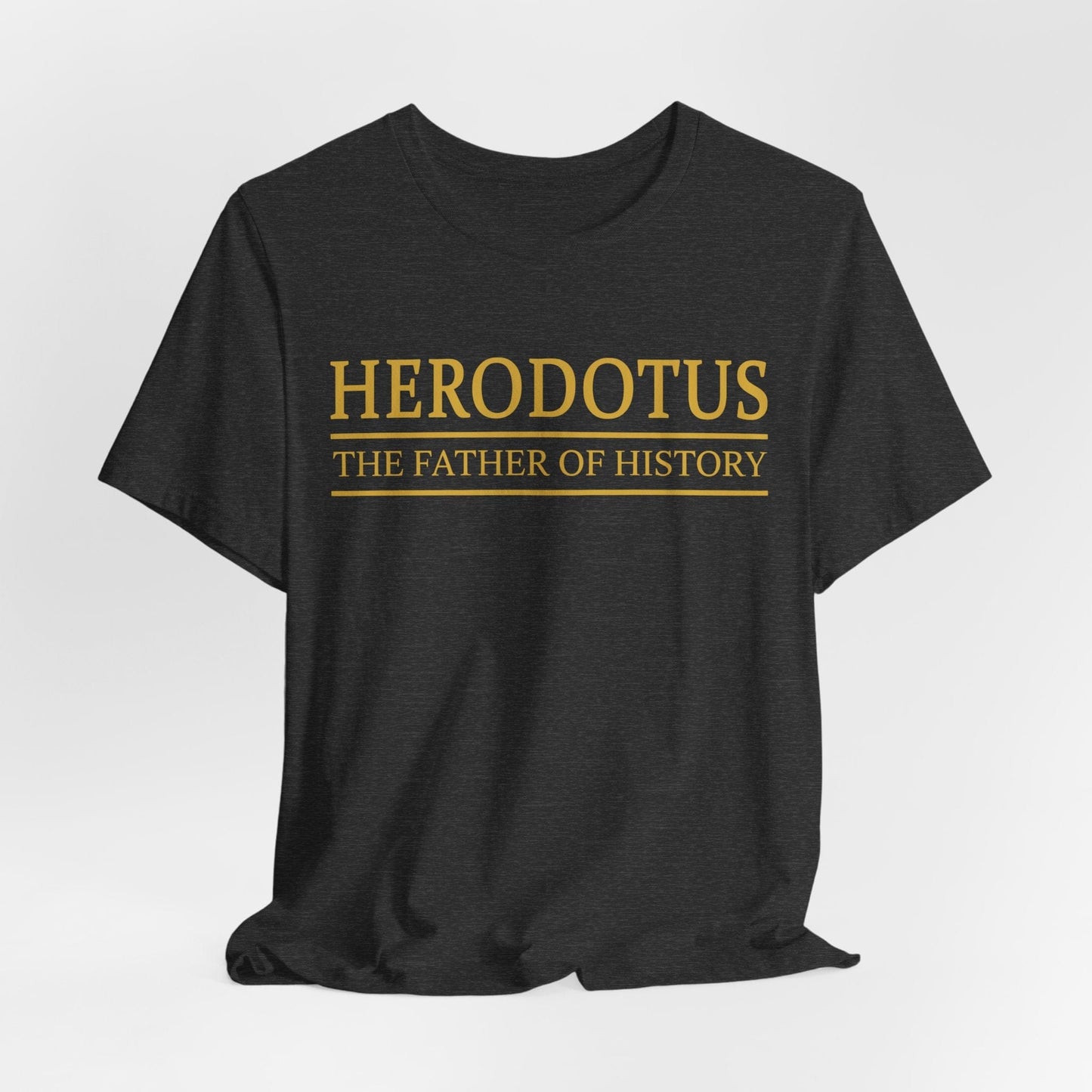 Dark Grey Heather / S Herodotus Father of History T-Shirt