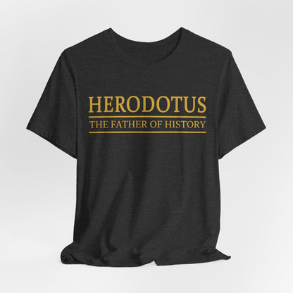 Dark Grey Heather / S Herodotus Father of History T-Shirt