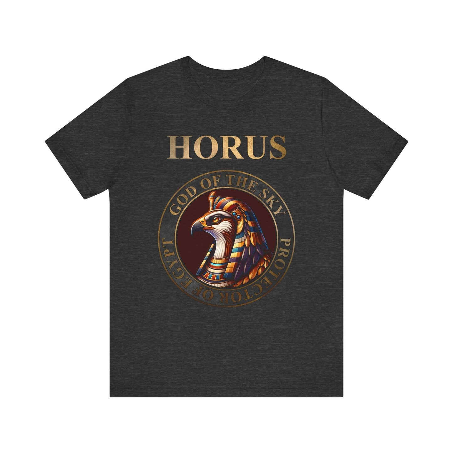 Dark Grey Heather / S Horus Protector of Egypt T-Shirt