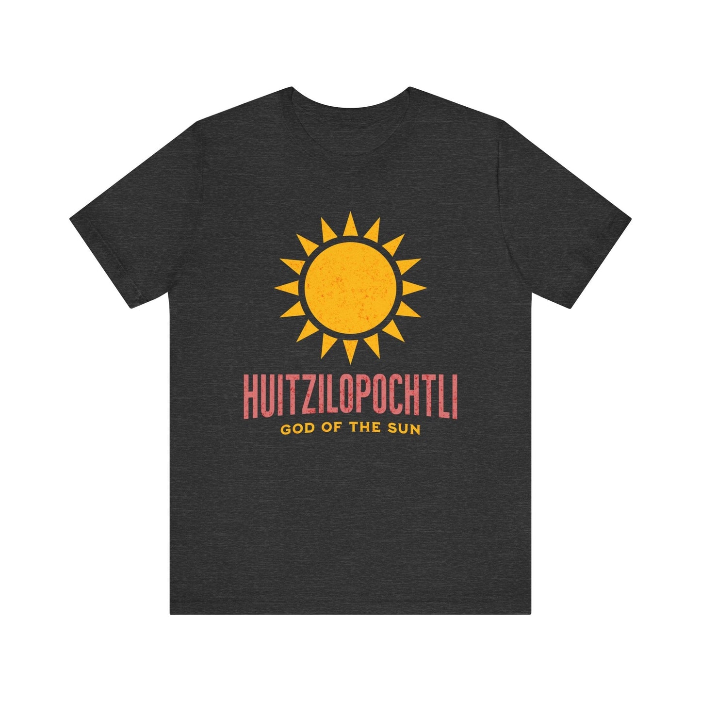 Dark Grey Heather / S Huitzilopochtli Aztec God of the Sun T-Shirt