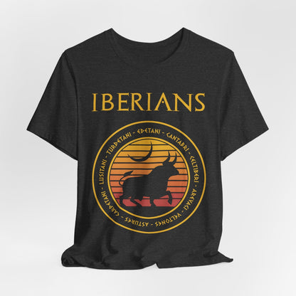 Dark Grey Heather / S Iberians - Ancient Iberia Tribes T-Shirt