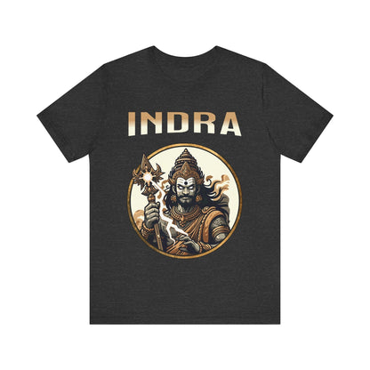 Dark Grey Heather / S Indra - King of the Devas - Hinduism and Indo-European Mythology T-shirt