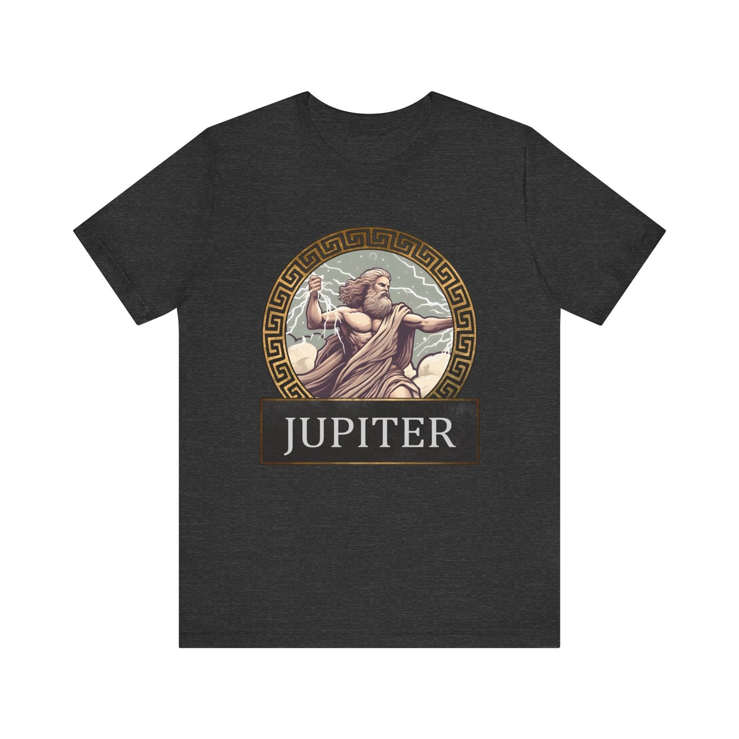 Dark Grey Heather / S Jupiter Roman God T-Shirt