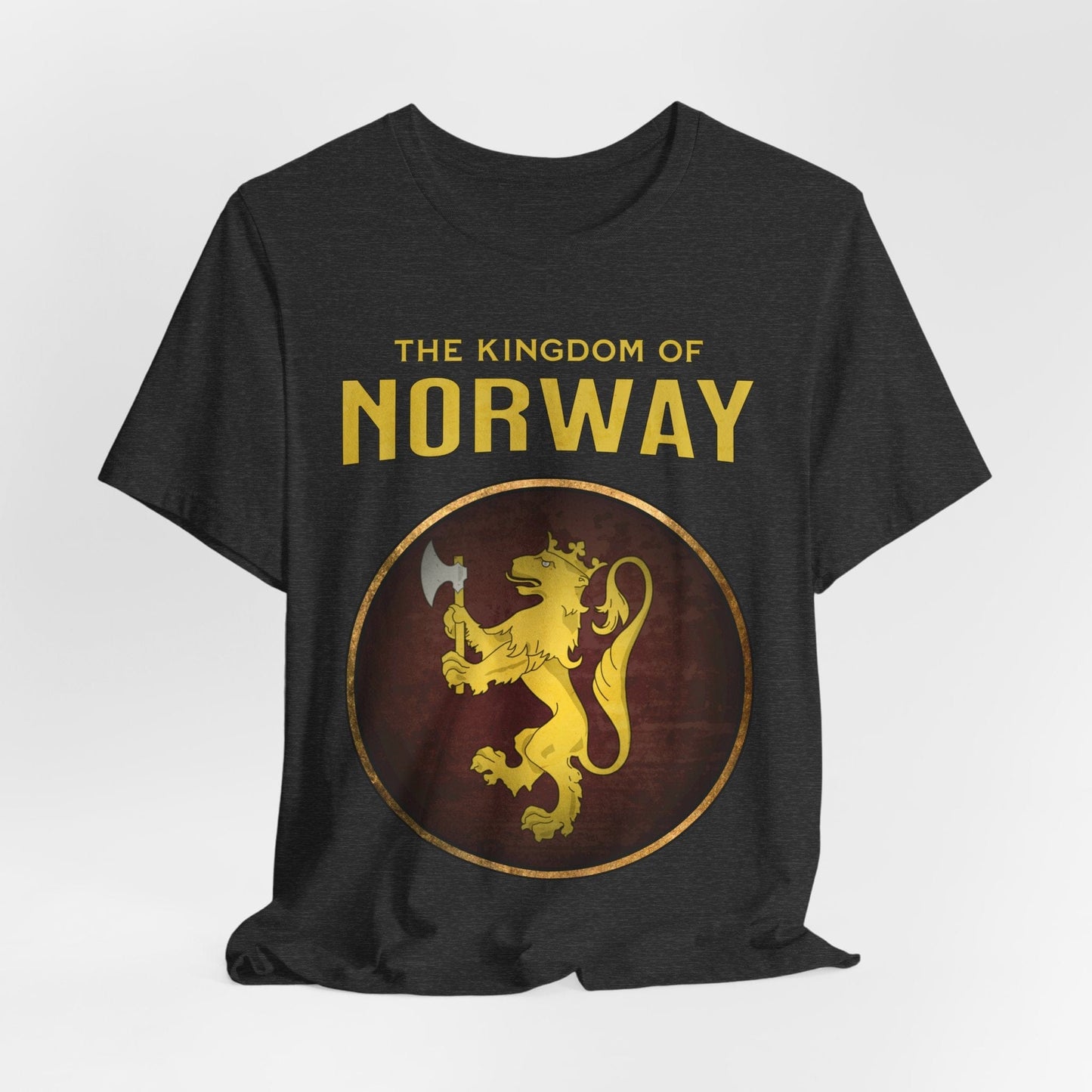 Dark Grey Heather / S Kingdom of Norway Heraldry T-Shirt