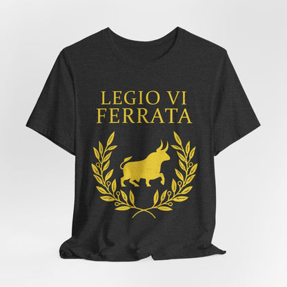 Dark Grey Heather / S Legio VI Ferrata - The Ironclads - Roman Legion T-Shirt