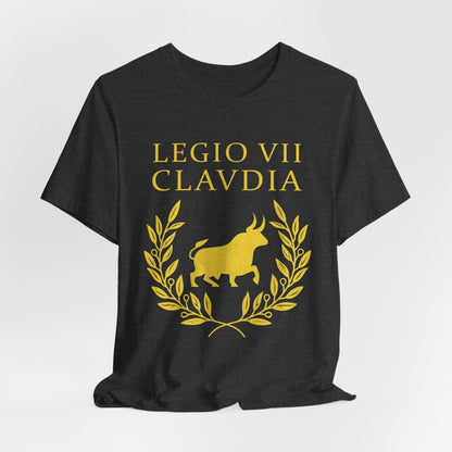 Dark Grey Heather / S Legio VII Claudia - Roman Legion T-Shirt