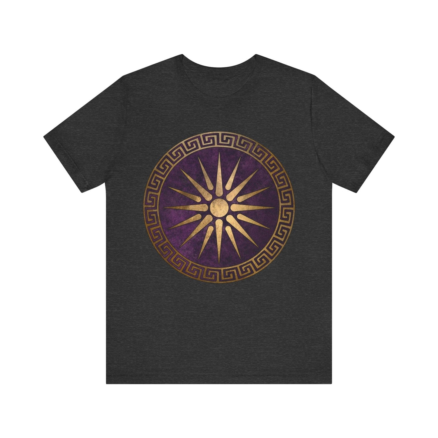 Dark Grey Heather / S Macedon Alexander the Great Shield T-Shirt