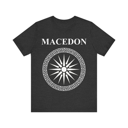 Dark Grey Heather / S Macedon Alexander the Great Symbol T-shirt