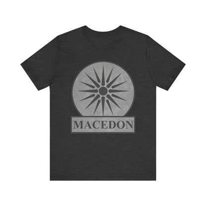 Dark Grey Heather / S Macedon Symbol of Ancient Macedonia T-Shirt