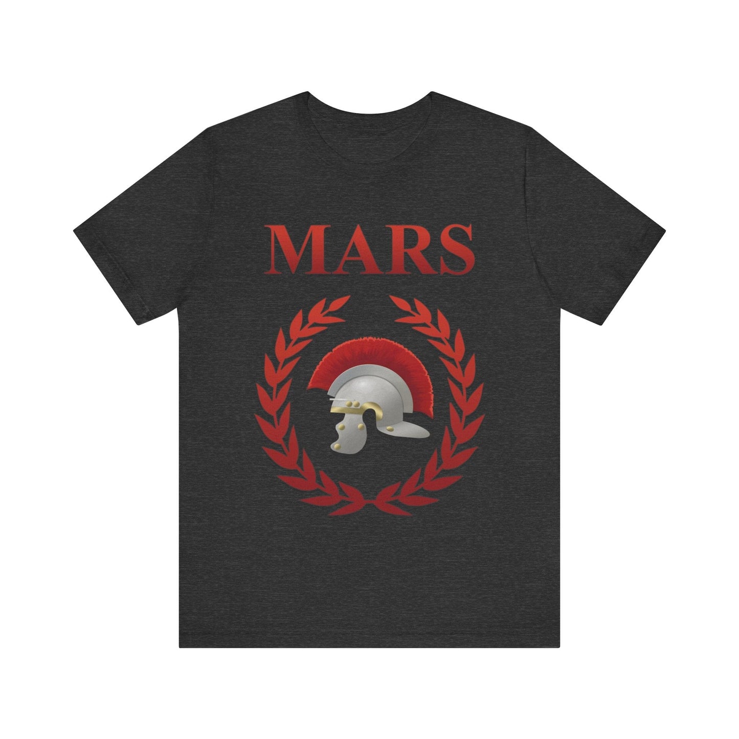 Dark Grey Heather / S Mars Ancient Roman God of War T-shirt
