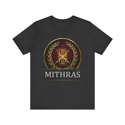Dark Grey Heather / S Mithras - Ancient Roman Cult of Mithras - Roman Legionary T-Shirt