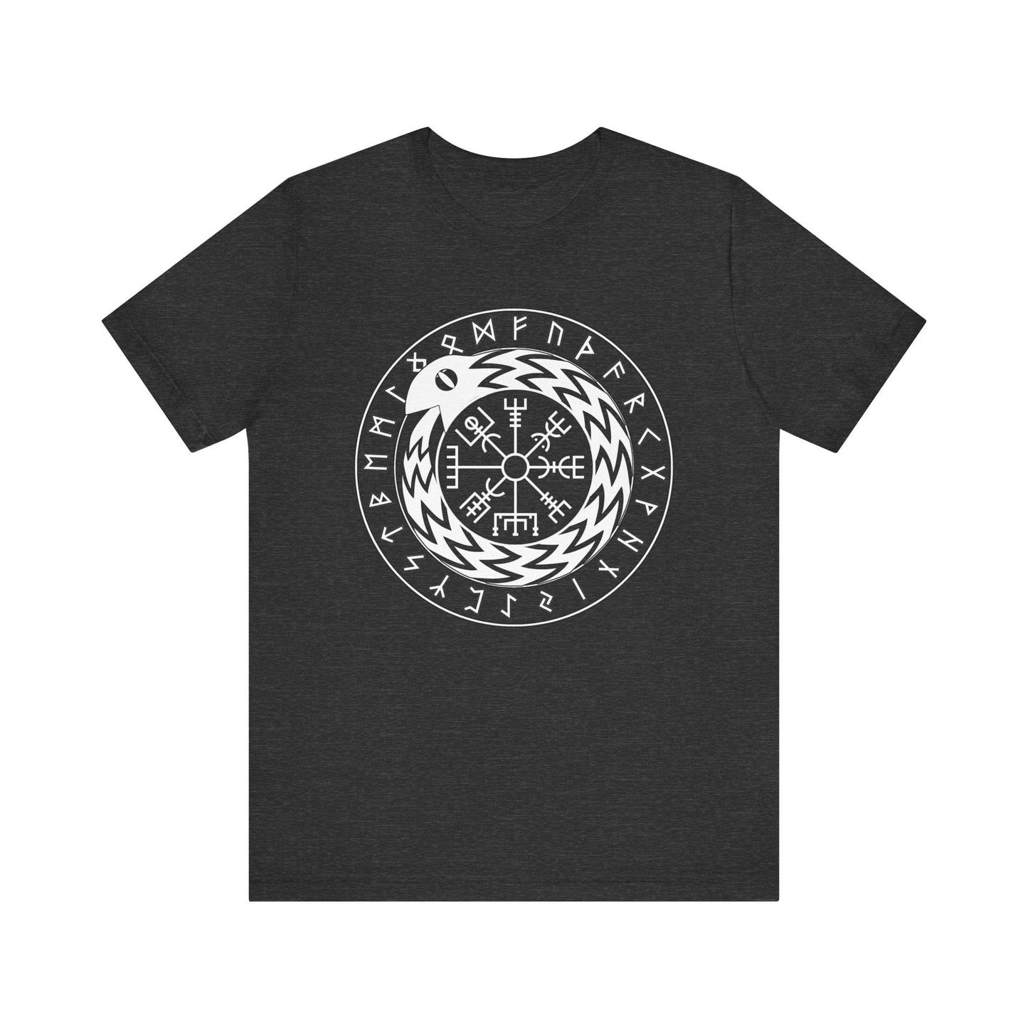 Dark Grey Heather / S Norse Mythology Jormungandr T-Shirt
