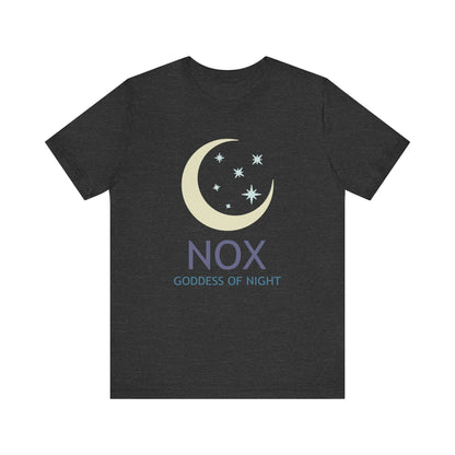 Dark Grey Heather / S Nox Ancient Roman Goddess of Night T-Shirt