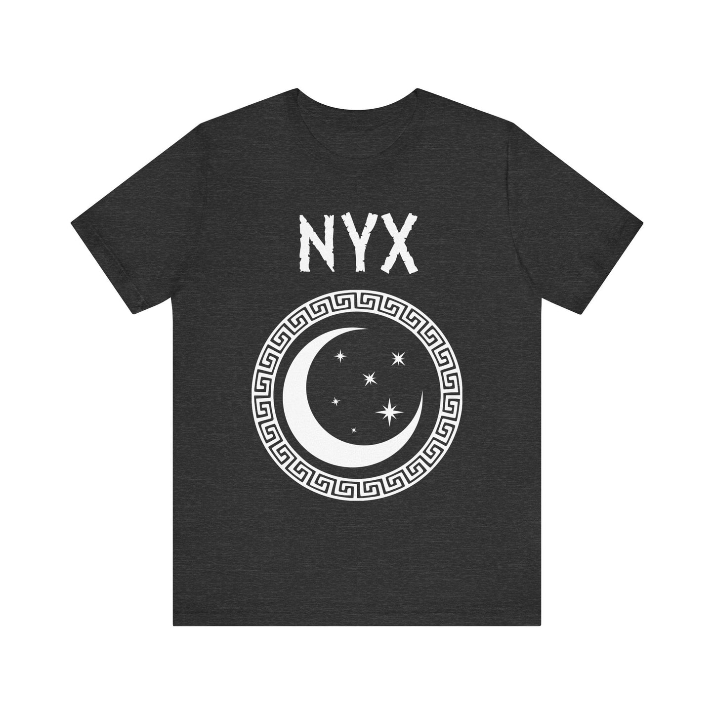 Dark Grey Heather / S Nyx Greek Goddess of Night Symbol T-shirt