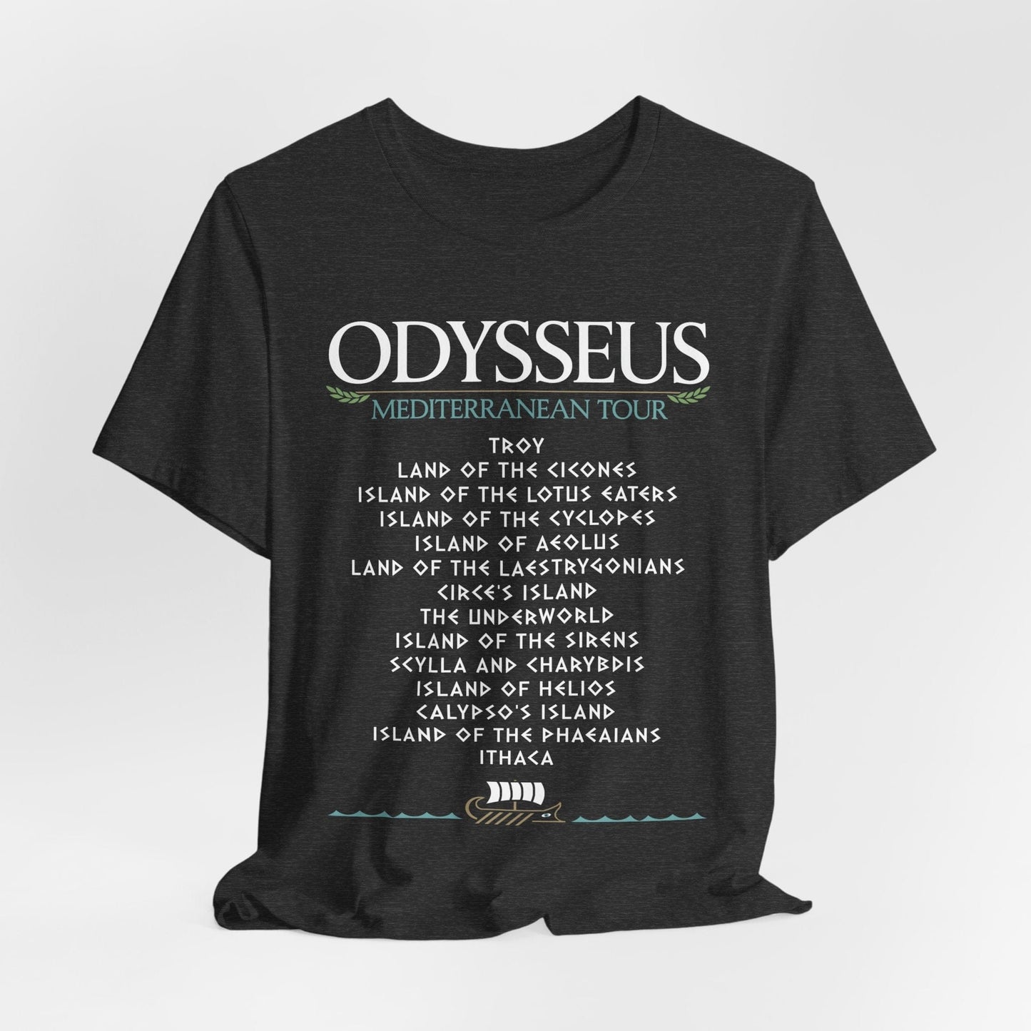 Dark Grey Heather / S Odysseus Mediterranean Tour - The Odyssey T-Shirt