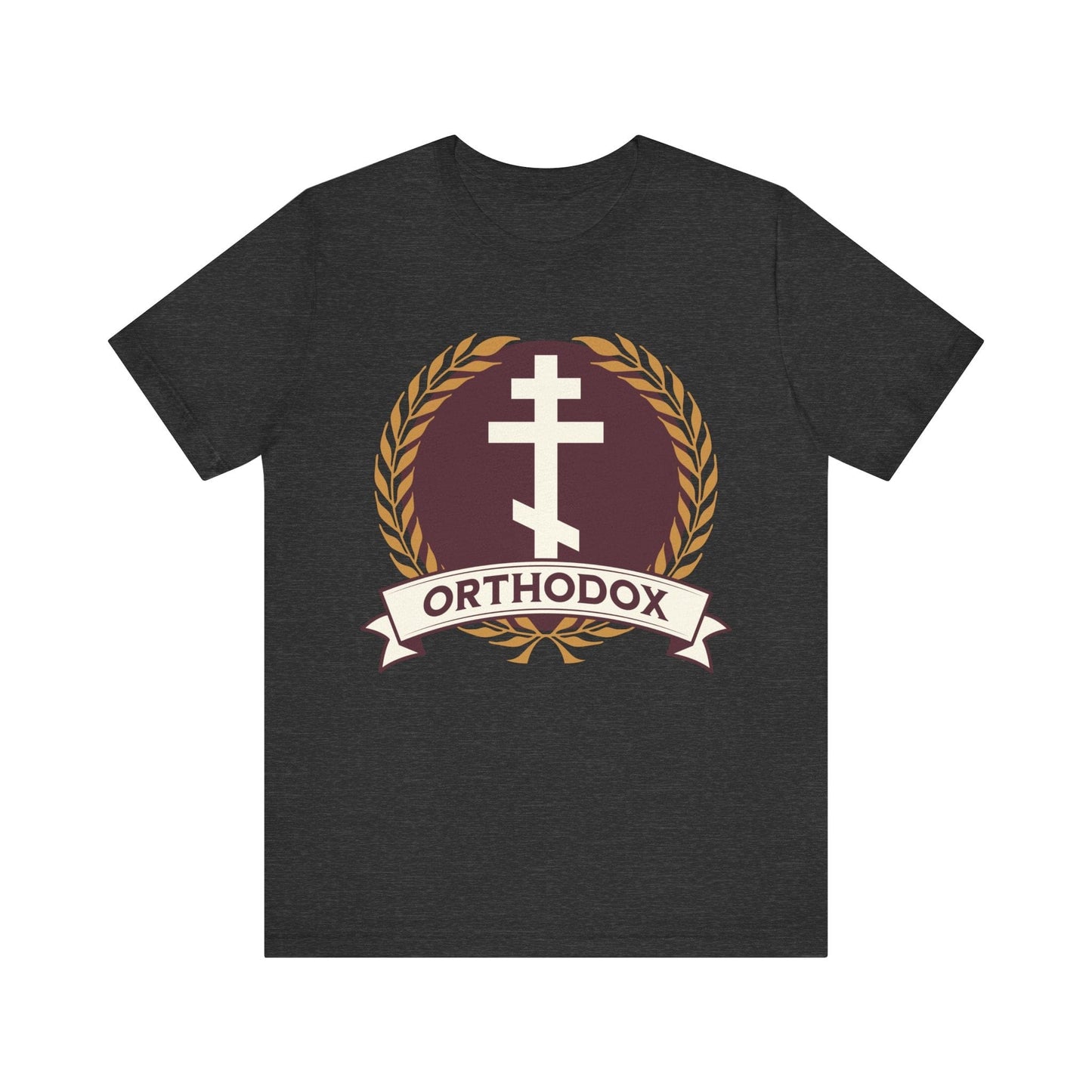 Dark Grey Heather / S Orthodox Cross - Eastern Orthodoxy T-Shirt