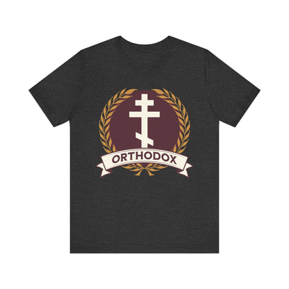 Dark Grey Heather / S Orthodox Cross - Eastern Orthodoxy T-Shirt
