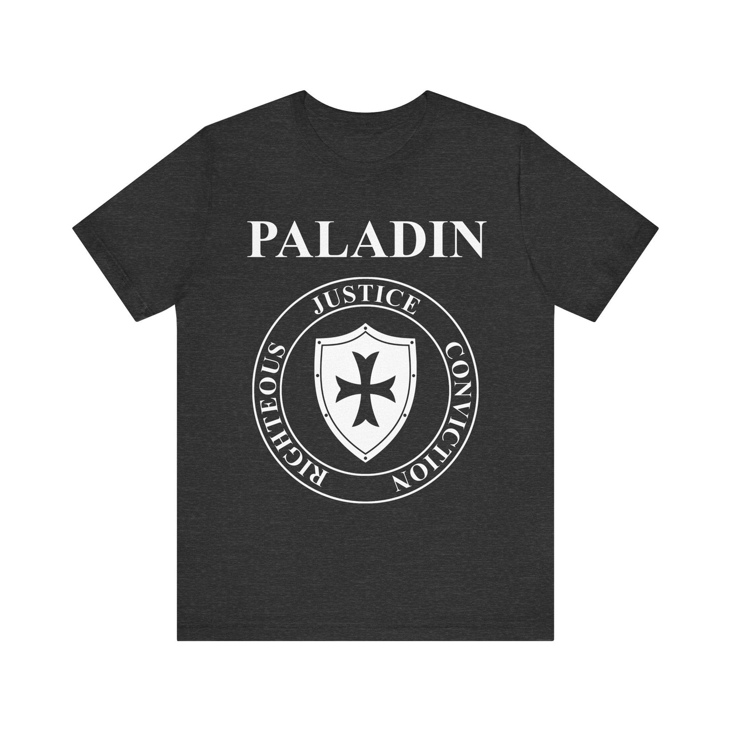 Dark Grey Heather / S Paladin Holy Warrior T-Shirt