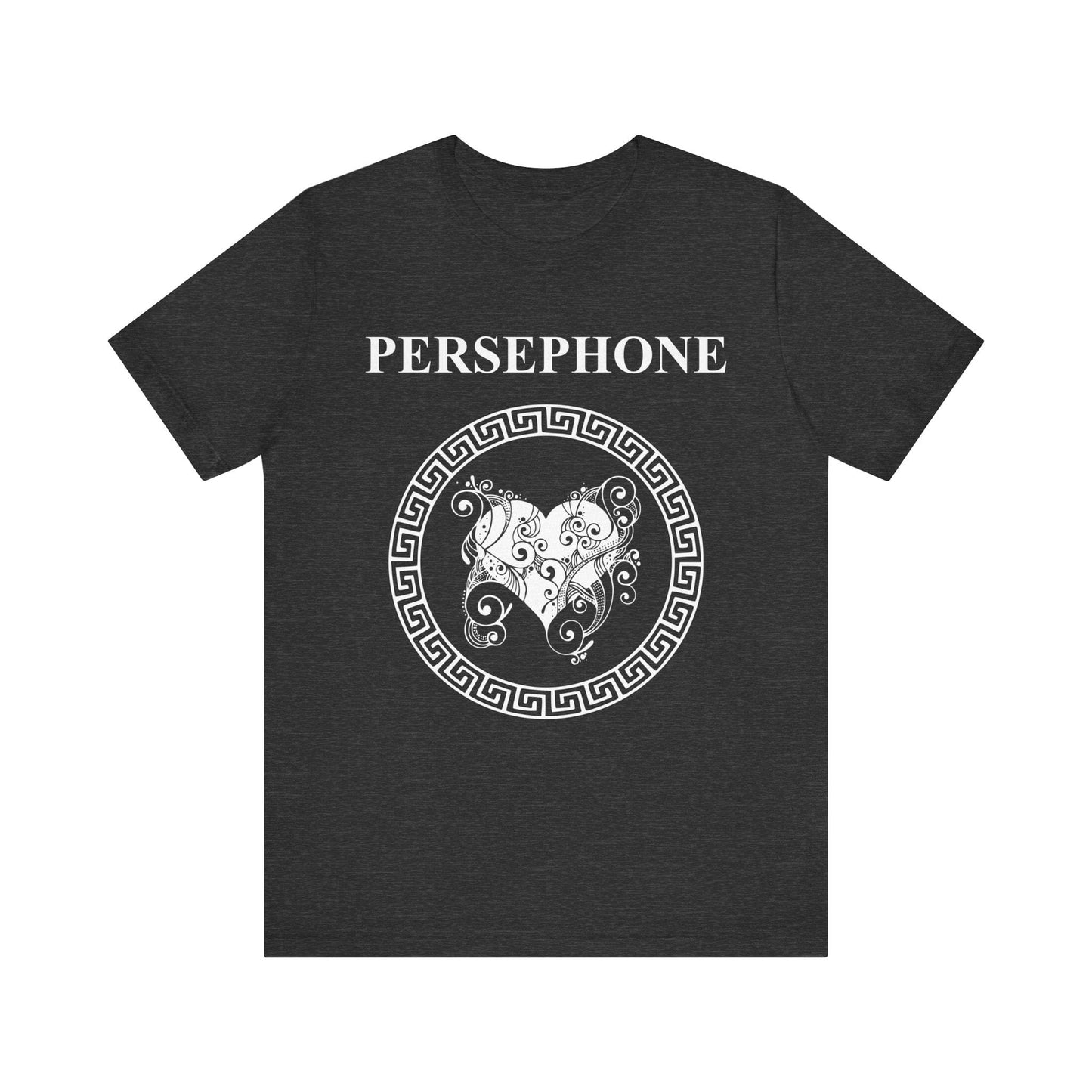 Dark Grey Heather / S Persephone Ancient Greek Goddess T-shirt