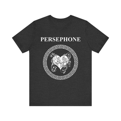 Dark Grey Heather / S Persephone Ancient Greek Goddess T-shirt