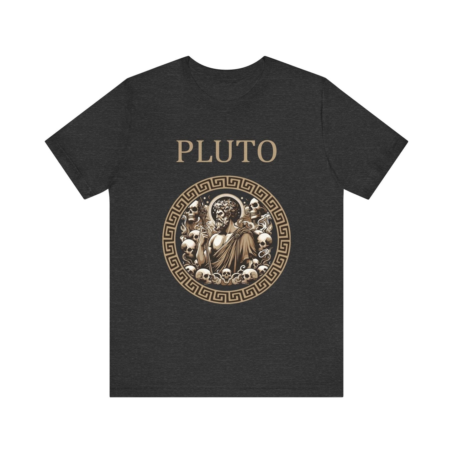 Dark Grey Heather / S Pluto Roman God of the Dead and Underworld T-Shirt