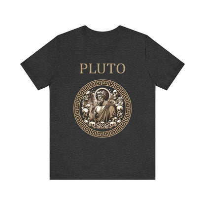Dark Grey Heather / S Pluto Roman God of the Dead and Underworld T-Shirt