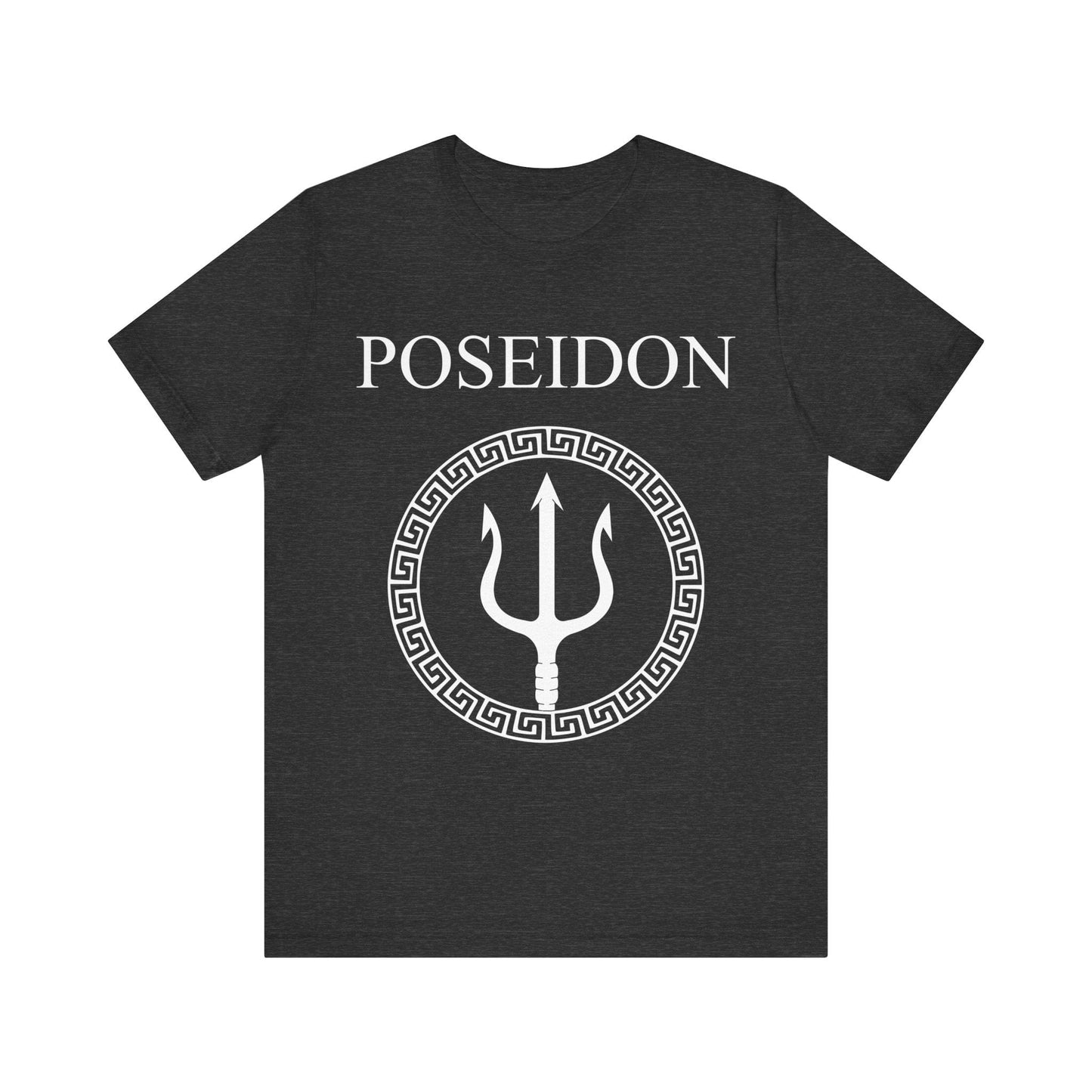 Dark Grey Heather / S Poseidon Ancient Greek God T-Shirt