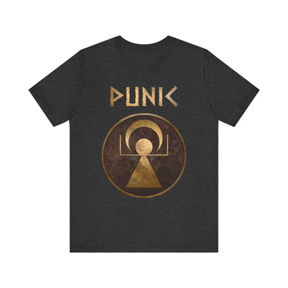 Dark Grey Heather / S Punic Culture Tanit T-Shirt